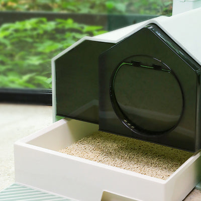 Arenero para Gatos Cerrado Antiderrames con Cajón Extraíble y Control de Olores - Image 6
