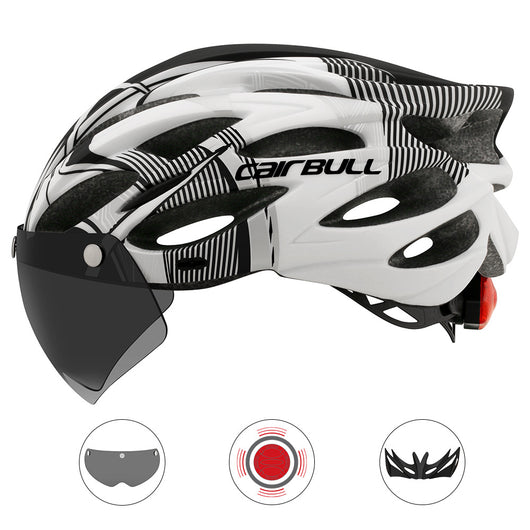 Casco de Ciclismo de Montaña con Visera, Lente Integrada y Luz Trasera - Image 8