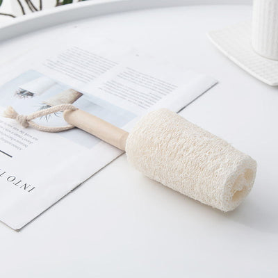 Cepillo de Loofah Natural con Mango de Madera para Botellas y Vasos - Image 5
