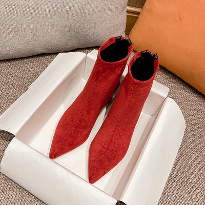 Botas Cortas Rojas para Mujer - Image 2