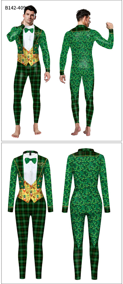 Vestido de Rendimiento con Estampado Verde del Día de San Patricio - Image 9