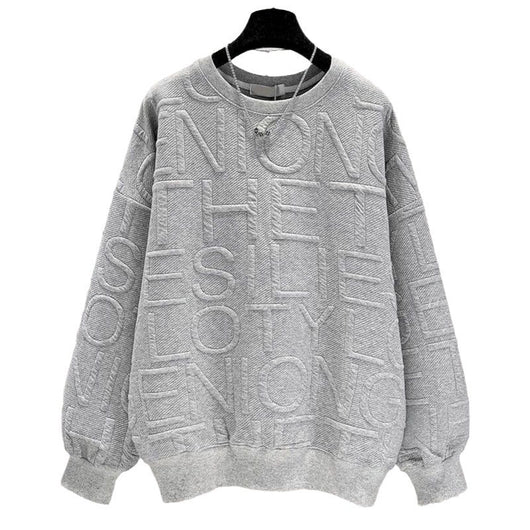 Remera Oversized con Letras 3D - Manga Larga Unisex - Image 5