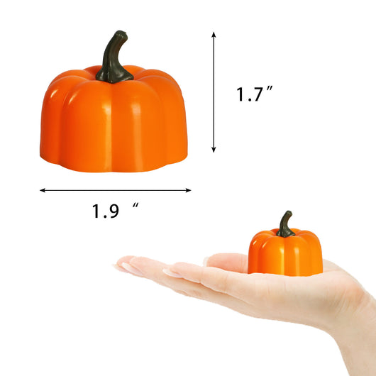 Luz LED Decorativa Calabaza Navideña con Vela Electrónica Luminosa - Image 8