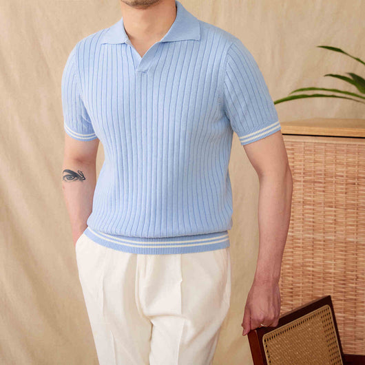 Polo Solapa Combinada Moderno para Hombre - Image 2