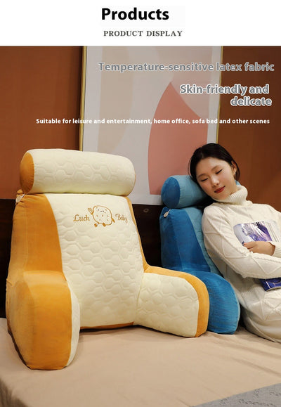 Almohada de Látex Elevada con Soporte Cervical y Funda Acolchada Premium - Image 29