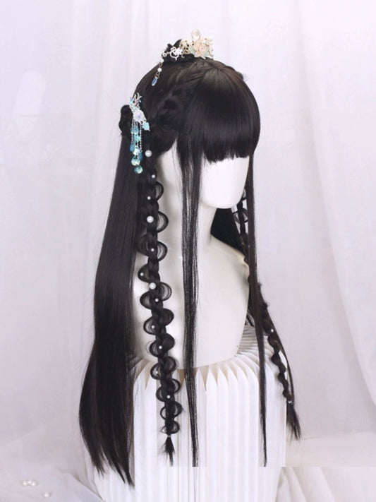 Peluca Hanfu Completa para Cosplay - Estilo Traje Antiguo Chino - Image 2