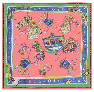 Pañuelo de Seda Twill Estampado Flores y Aves Jungle 130cm Protección Solar - Image 52