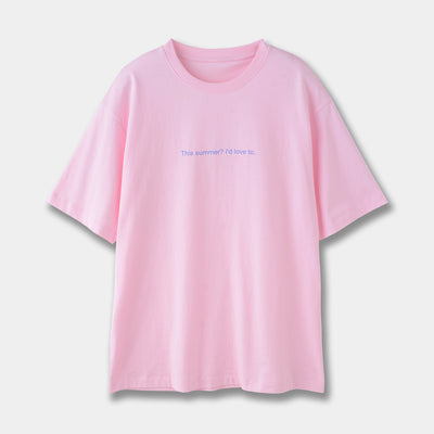 Camiseta de Algodón con Estampado de Letras - Image 7