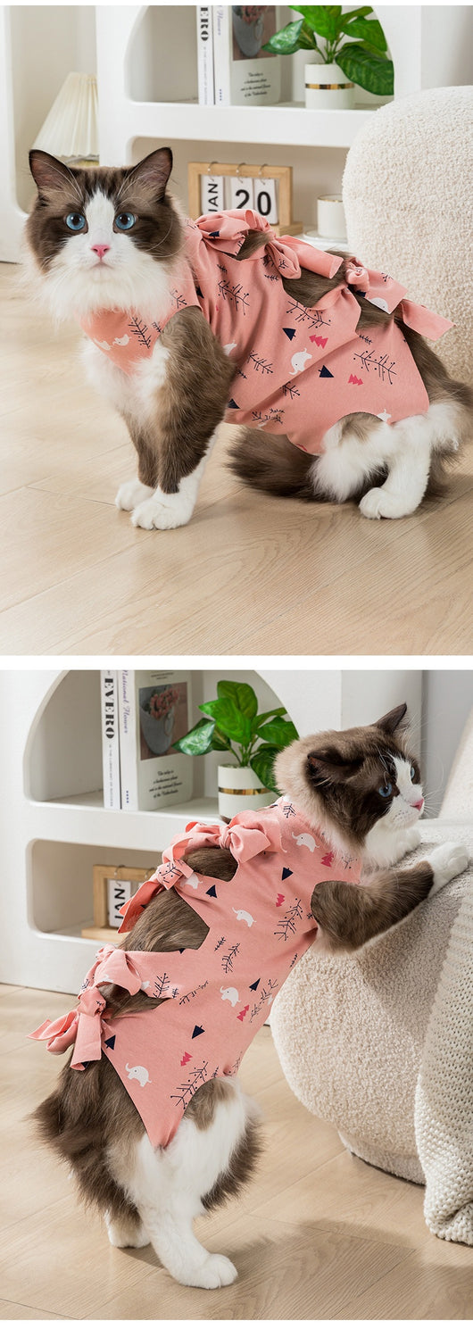 Prenda de Esterilización para Gatos - Protección Respirable Anti-lamido - Image 12
