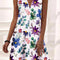 Vestido Casual Primavera Escote V Corte A Línea con Estampado