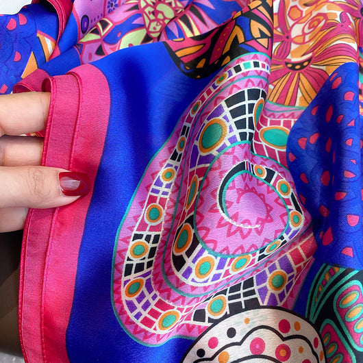 Toalla de Playa Larga para Mujer con Estampado Floral - Image 7