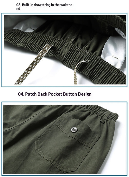 Shorts de Trabajo Casuales Holgados para Hombre - Image 12