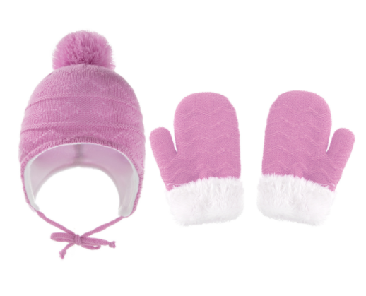 Conjunto de Gorro con Orejeras y Guantes de Lana para Niños en Color Sólido - Image 23