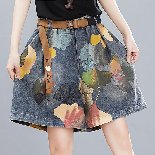 Pantalón Denim Estampado Pierna Ancha para Mujer - Image 14
