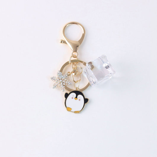 Llavero Oso Polar y Pingüino con Aceite Flotante - Diseño Iceberg - Image 7