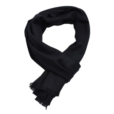 Bufanda Doble Faz de Cashmere Puro Color Liso para Hombre - Image 6