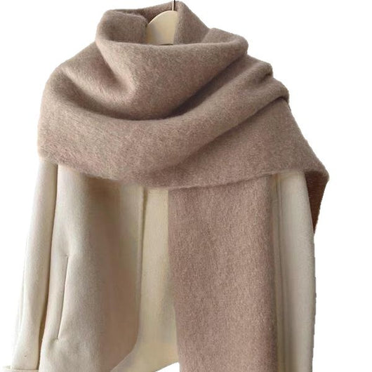 Bufanda de Lana Cálida para Otoño e Invierno - Colores Sólidos Premium - Image 5