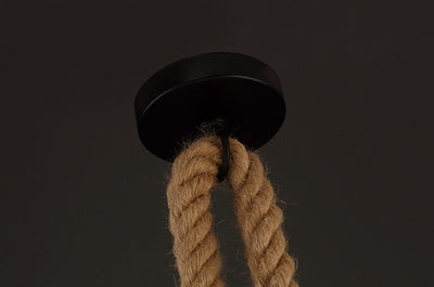 Lámpara Colgante de Cuerda de Cáñamo para Cafeterías y Bares - Image 10