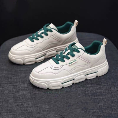 Zapatillas Blancas Casuales con Suela Gruesa y Malla Transpirable - Image 9