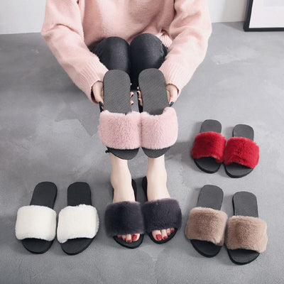 Pantuflas Cálidas Antideslizantes con Felpa Suave