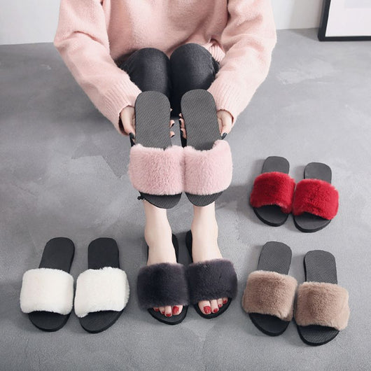 Pantuflas Cálidas Antideslizantes con Felpa Suave
