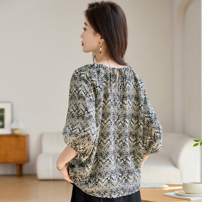 Blusa Suelta Reductora de Manga 3/4 para Mujer - Image 3