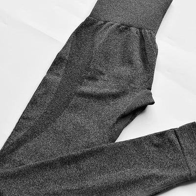 Pantalones de yoga cintura alta con soporte elástico para fitness - Image 10