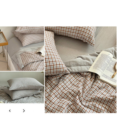 Colcha Reversible Cuadros Verano Lujo Cama Queen Ligera Transpirable - Image 17