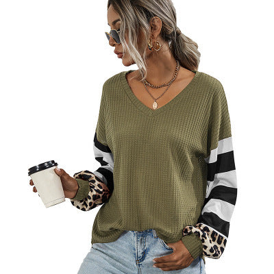 Camiseta Manga Larga Rayas Cosidas Mujer - Image 11