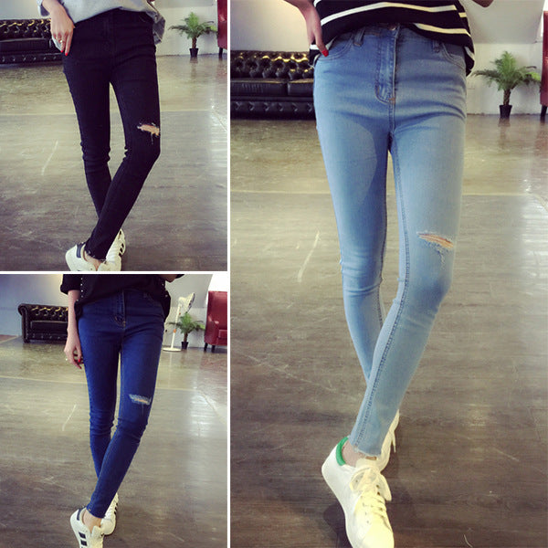 Pantalones Casuales Rotos con Estilo Urbano