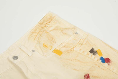 Pantalones Retro con Diseño Splatter Pintado a Mano - Image 22