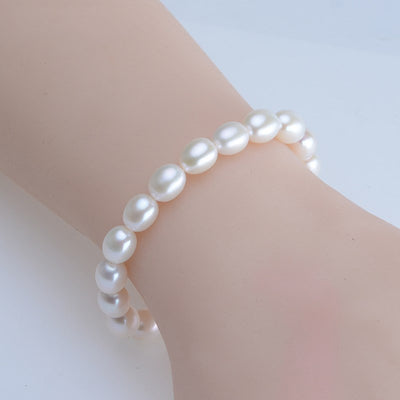 Pulsera de Perlas Forma de Arroz - Image 2
