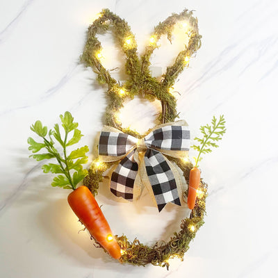 Corona de Conejo de Pascua en Ratán - Decoración Festiva - Image 21