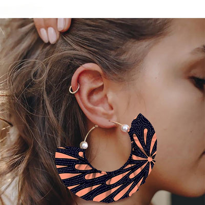 Aretes Artesanales Estampados de Diseño Exagerado - Image 12