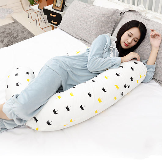 Almohada de Maternidad Tipo F con Soporte para la Cintura