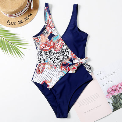 Traje de Baño Enterizo con Estampados Europeos y Americanos - Image 7