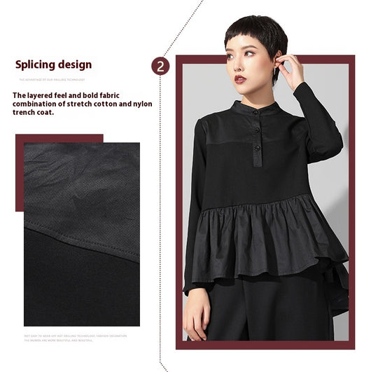 Blusa Entallada de Manga Larga con Patchwork para Bebé - Image 14