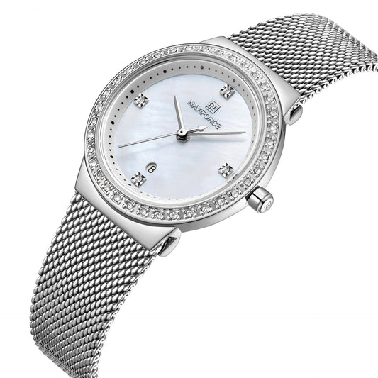 Reloj de Diamantes Impermeable para Mujer