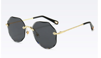 Gafas de Sol Poligonales para Mujer sin Montura con Detalles Metálicos - Image 19