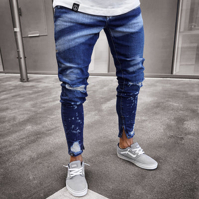 Pantalones vaqueros rotos con diseño pintado - Image 5