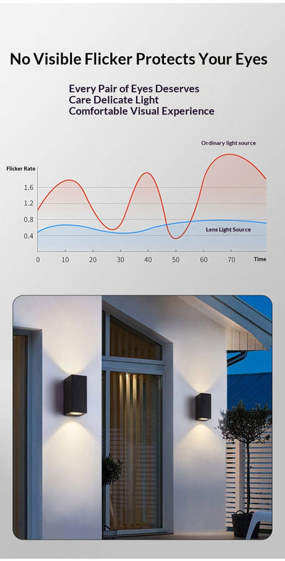 Lámpara LED Doble para Exterior - Iluminación Moderna para Patios y Jardines - Image 12