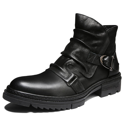 Botas Martin de Cuero Premium con Forro Cálido - Estilo Británico Clásico - Image 12