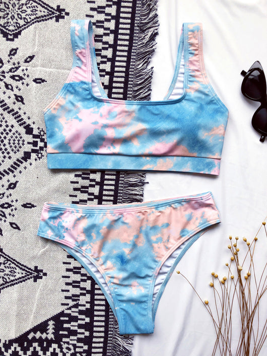 Bikini Tie-dye Push Up Brasileño Estampado - Traje de Baño Sexy - Image 4