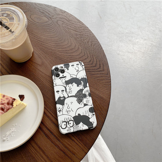 Funda para celular con ilustración en blanco y negro - Image 6