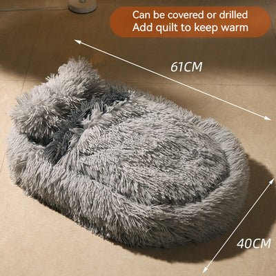 Cama Térmica Ovalada de Lana para Mascotas - Nido Acogedor Invierno - Image 8