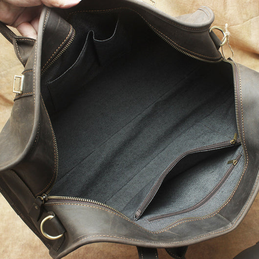 Bolso Bandolera de Cuero Genuino - Casual para Viajes - Image 7