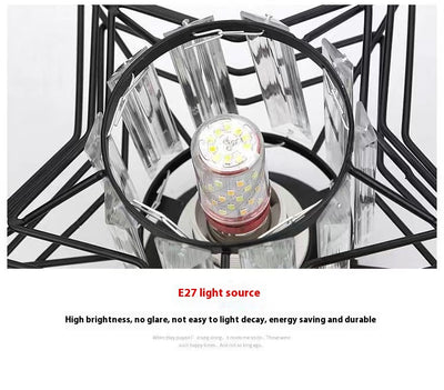 Lámpara de Techo LED Cristal Estilo Europeo Moderno - Image 12