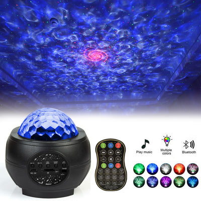 Proyector de Luz Nocturna Galaxy con Olas Oceánicas LED, Altavoz Bluetooth y Música - Image 4