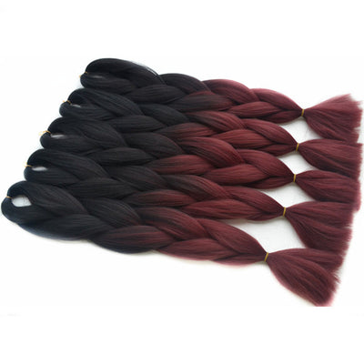 Trenzas Africanas Degradado Colorido Efecto Sucio - Image 19
