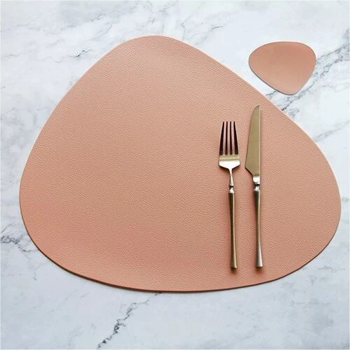Mantel Individual Aislante de Cuero PU - Posavasos Antideslizante para Cocina - Image 29